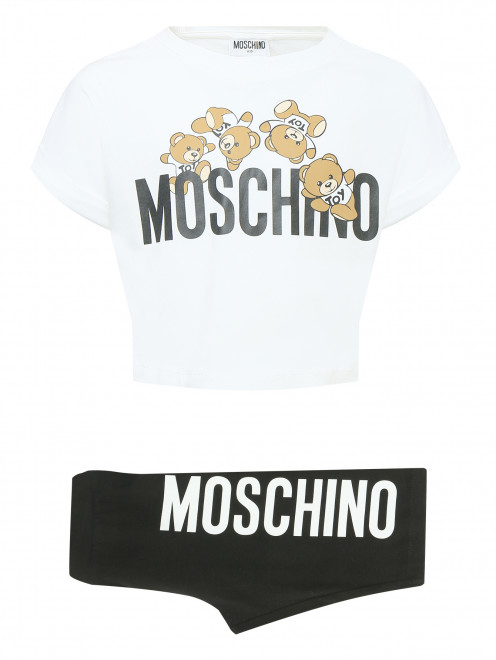 Костюм с шортами и принтом Moschino - Общий вид