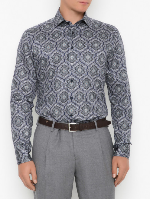 Рубашка с узором Etro - МодельВерхНиз