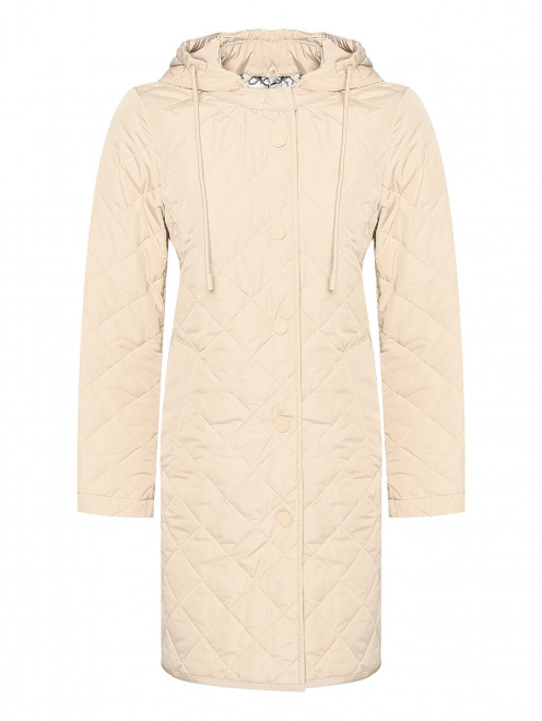 Стеганая куртка с поясом и капюшоном Weekend Max Mara - Общий вид
