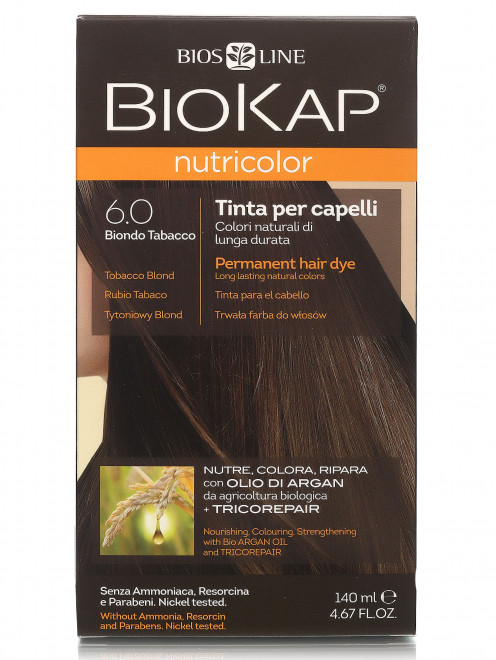 Краска для волос, Табачный 6.0, 140 мл BIOKAP - Общий вид