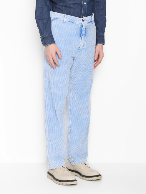 Вельветовые брюки из хлопка с карманами Barena - МодельВерхНиз