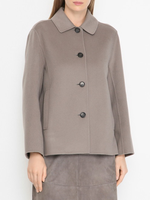 Полупальто из шерсти Max Mara - МодельВерхНиз