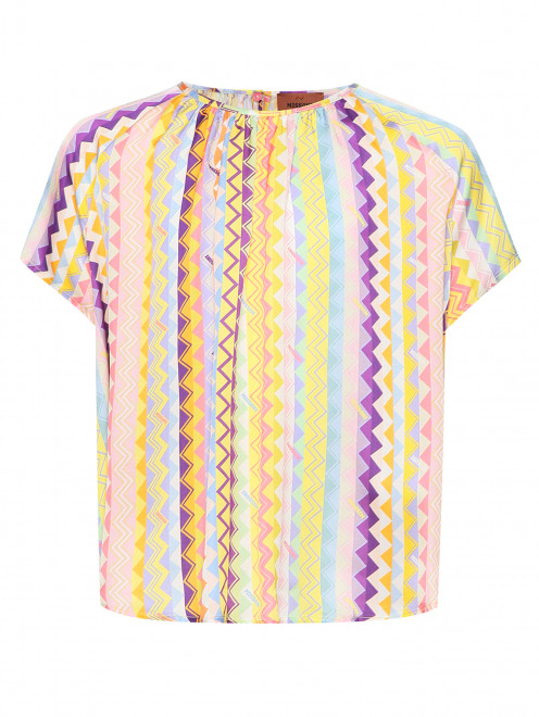 Блуза с узором и логотипом Missoni - Общий вид