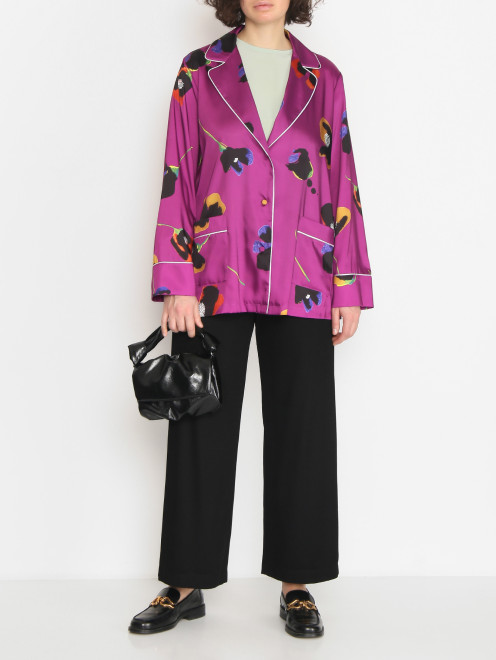 Блуза с узором и карманами Persona by Marina Rinaldi - МодельОбщийВид