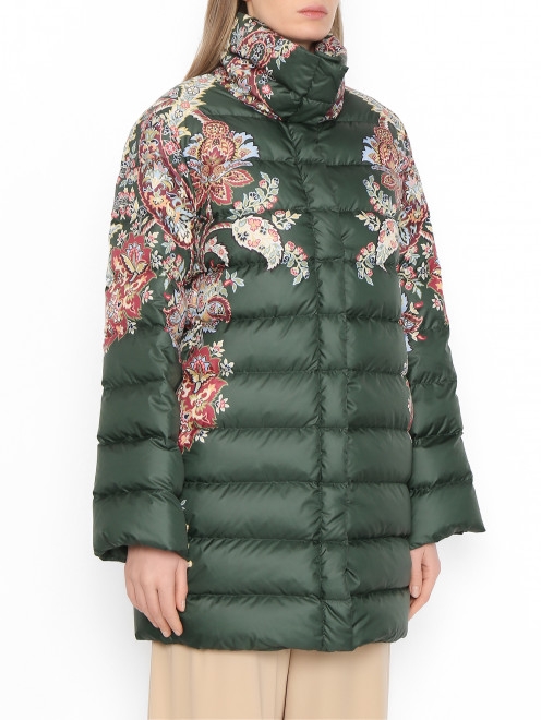 Стеганая куртка с узором Etro - МодельВерхНиз