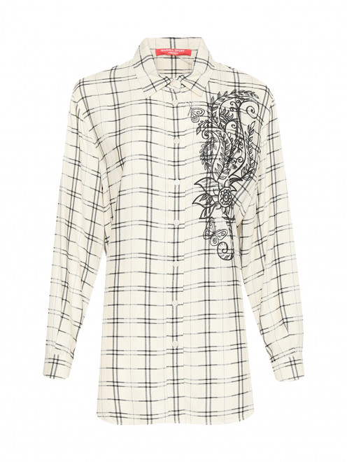 Рубашка с узором и вышивкой Marina Rinaldi - Общий вид