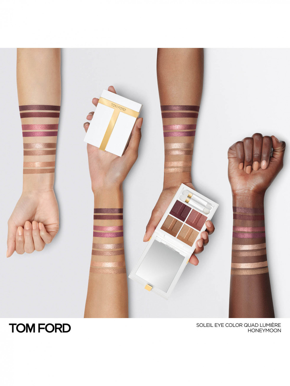 Tom Ford палетка теней soleil eye color quad lumière, оттенок 04