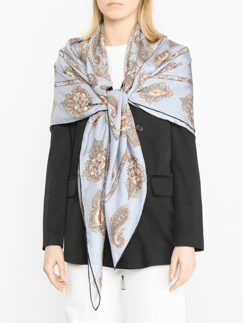 Платок из модала и шелка 130х130 см Weekend Max Mara - МодельОбщийВид