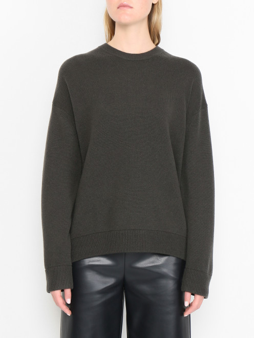 Джемпер из шерсти с круглым вырезом Max Mara - МодельВерхНиз