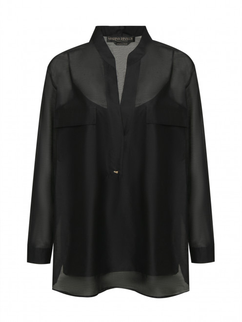 Блуза с накладными карманами Marina Rinaldi - Общий вид