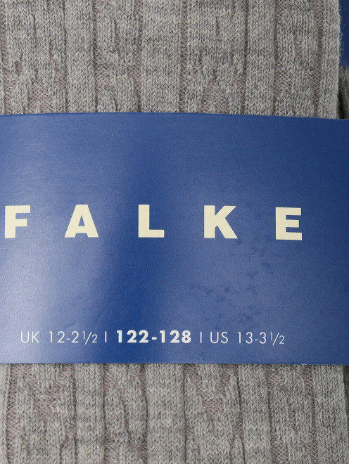 Однотонные узорчатые колготы  Falke - Деталь