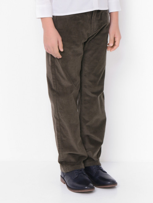 Хлопковые брюки из вельвета Molo - МодельВерхНиз