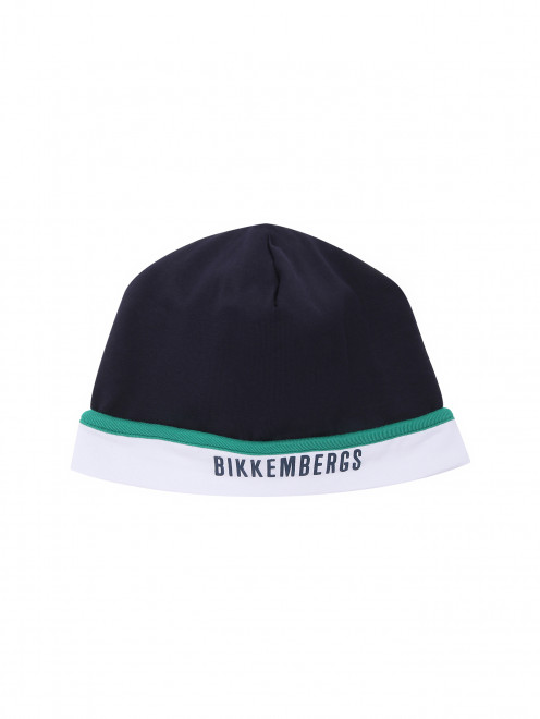 Шапка из хлопка с логотипом Bikkembergs - Общий вид