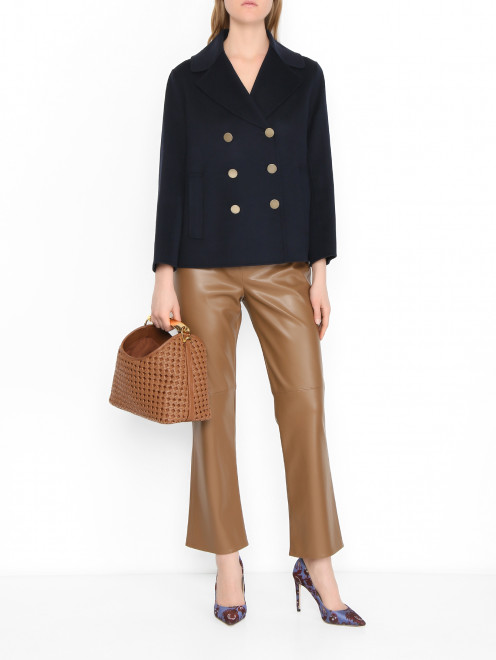 Брюки-кики из экокожи Max Mara - МодельОбщийВид