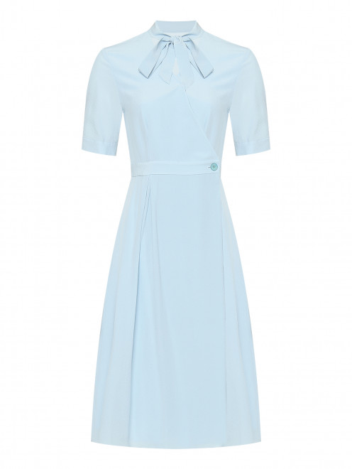 Платье-миди из шелка с короткими рукавами Laurel - Общий вид