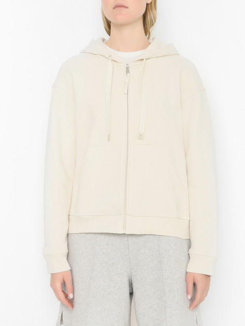 Толстовка из хлопка на молнии Weekend Max Mara - МодельВерхНиз