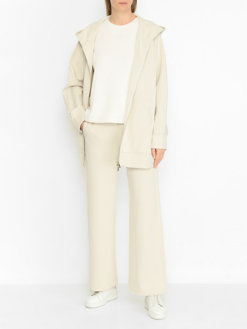 Трикотажные брюки прямого кроя Max Mara - МодельОбщийВид