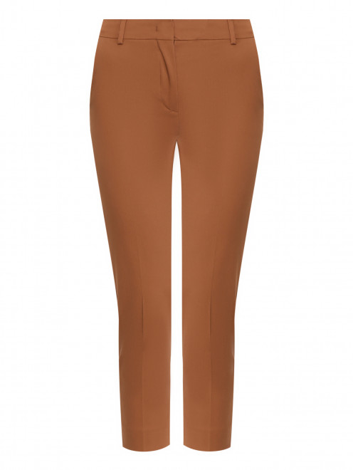 Брюки-дудочки из хлопка Max Mara - Общий вид