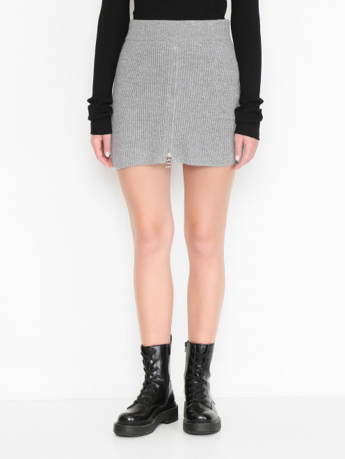 Трикотажная юбка из шерсти Sportmax - МодельВерхНиз