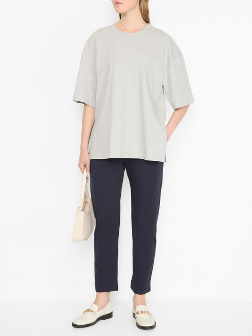Трикотажные брюки узкого кроя Weekend Max Mara - МодельОбщийВид