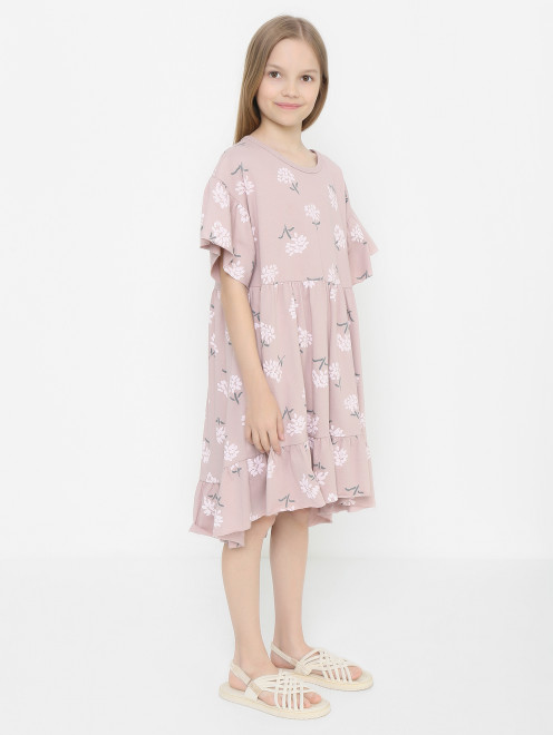 Платье из хлопка с коротким рукавом Sanetta - МодельВерхНиз