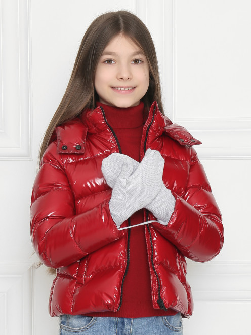 Варежки кашемировые на веревочках Oscar et Valentine - МодельОбщийВид