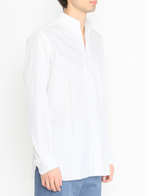Рубашка из хлопка свободного кроя Roberto Ricetti - МодельВерхНиз