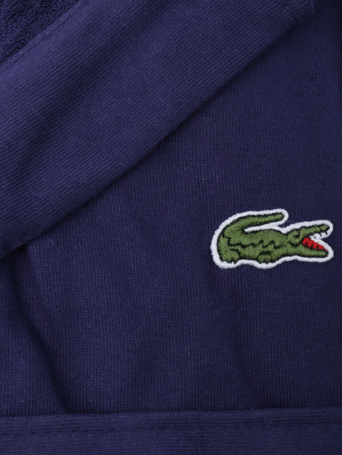 Банный халат с логотипом Lacoste - Деталь
